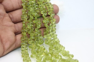 Peridoto verde natural AAA en forma de gota, cuentas de 4-5 mm, 8 pulgadas, piedra preciosa natural para la fabricación de joyas a precio de mayoreo. - Product Image 2