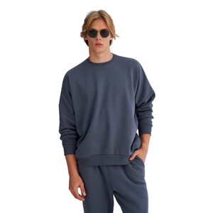 Conjunto de Sudadera y Pantalón Jogger Premium Oversize con Cuello Redondo, 400 GSM, Felpa de Algodón Gruesa, Hombros Caídos, Estilo Urbano y de Descanso - Product Image 3
