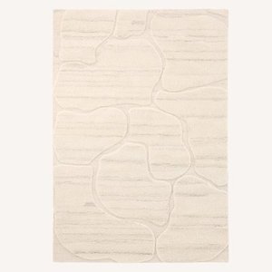 Alfombra de Lana Hecha a Mano con Forma Personalizada, Alfombra Moderna Abstracta Irregular de Diseño, Alfombra de Lujo Hecha a Mano - Product Image 3