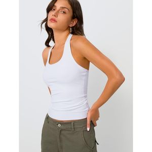 Trendy 2026 Summer FOXA Halter <b>Tops</b> for Women Cute <b>Y2K</b> Backless Crop Sleeveless Workout Shirts Active <b>Tops</b> for Going - Product Image 4
