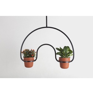 Modern Metal Wall Hanging <b>Succulent</b> Planters With Three <b>Pots</b> For Indoor Outdoor Greenery Decor - Product Image 5