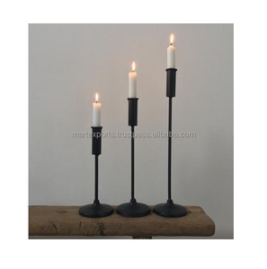 Portavelas de Metal decorativo de lujo moderno, soporte de pilar de hierro hecho a mano para el hogar, oficina, interior, boda, decoración de Navidad - Product Image 6