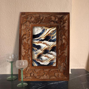 Marco de Fotos Rústico de Madera Estilo Granja, Decoración Vintage para Mesa de Oficina u Hogar - Product Image 5