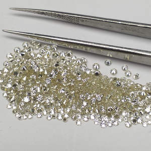 Diamants naturels de qualité supérieure, taille brillant rond, 2,10 mm à 2,60 mm, clarté GH VS SI, pour la création de bijoux - Product Image 4