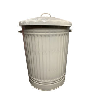 Poubelle en métal noir au design unique, bac à déchets pour tous les types de déchets d'intérieur, panier de rangement, boîte à déchets de haute qualité - Product Image 2