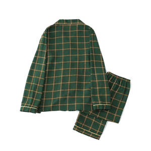 Ensemble cardigan décontracté et confortable à carreaux noirs, col rabattu, idéal pour le printemps, l'été, l'automne et l'hiver, 4 saisons - Product Image 2