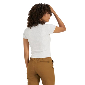 Camiseta de Verano para Mujer de Alta Calidad OEM, Transpirable, de Algodón, con Logotipo Personalizado, Informal, Ecológica, Lisa - Product Image 6