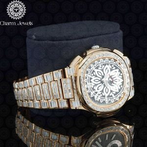 Charm_Jewels Luxury Stainless Steel Watch Round Dial Sapphire Crystal Analog Quartz <b>Chronograph</b> Unisex 40mm Folding Clasp - Product Image 2