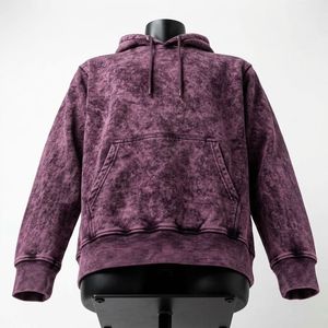 Sudadera con Capucha Oversize de Algodón Pesado con Lavado Ácido, Estilo Urbano Casual, Ropa de Moda - Product Image 5