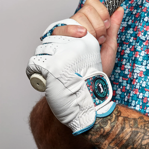 Golf <b>Glove</b> Reinforced Leather Palm Breathable Stretch Fabric Professional Golf outdoor Sports Activities anti-slip grip <b>moisture</b> - Product Image 1