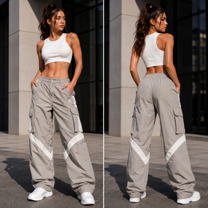 High Quality Lightweight 100% Polyester <b>Canvas</b> Sweat Pants Custom Sublimation Casual Streetwear Baggy Distressed men's pants - Product Image 4