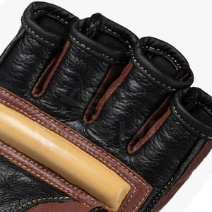 Gants de boxe MMA en cuir légers et durables, design respirant anti-humidité, sangle de poignet réglable pour le fitness - Product Image 6