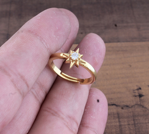 Luxury Gold Plated 925 Sterling Silver Cubic Zirconia <b>Ring</b> AAAA <b>CZ</b> Diamond Engagement Wedding Band Women Jewelry Wholesale - Product Image 3