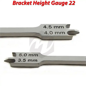 Premium Quality Dental Orthodontic <b>Sand</b> Finish Bracket Height Gauge Stainless Steel Measuring Accurate Medic Manual MOL - Product Image 5