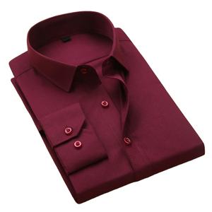 Camisa Formal para hombre, camisa de alta calidad, Color liso, 100% algodón, venta al por mayor, OEM, oficina, precio barato, orientada a la exportación - Product Image 1