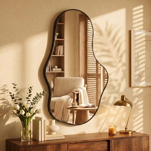 Sheesham Wood wooden wall mirrors and mirror <b>frames</b> OEM Custom Wholesale | Aqdus Saleem India - Product Image 1