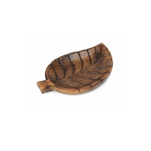 Bandeja de Madera Natural con Asas para Servir Desayuno, Café, Té, Aperitivos, Comida, Mesa de Comedor, Cocina, Restaurante - Product Image 4