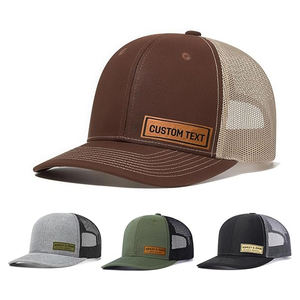 Gorras Personalizadas para Hombre y Mujer, Gorras de Béisbol con Parche de Cuero, Gorra Trucker Ajustable para Adultos - Product Image 4