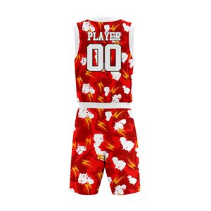 Ensemble d'uniformes de basketball modernes, design personnalisé, légers, respirants, grandes tailles, maillot et short de sport, haute durabilité, pour équipe - Product Image 5