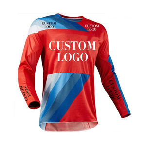 Jersey de Motocross Unisex de Primera Calidad, Transpirable, Tallas Grandes, Diseño de Logotipo Personalizado, % Poliéster, Venta Directa de Fábrica, Precio Bajo, Adultos - Product Image 4
