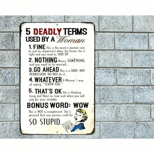 CIFbuy Décoration murale en métal amusante 8x12 pouces au design artistique pour la maison et le garage, pour le service de retrait Temu sur TikTok - Product Image 1