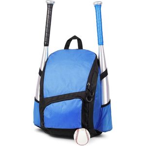 Mochila Ligera para Béisbol y Sóftbol – Bolsa Deportiva Impermeable de Poliéster con Malla Ventilada, Cierre de Cremallera y Logotipo Personalizado - Product Image 1