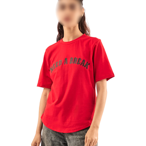 T-shirts décontractés pour femmes en coton polyester respirant de couleur unie, manches courtes, dernier style, nouveau produit, meilleure vente, t-shirt pour femmes - Product Image 1