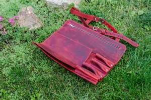 Professional Kitchen <b>Tool</b> Bag Cutlery Knife Case Chef <b>Leather</b> Factory Custom Chef <b>Tool</b> Carry <b>Leather</b> Knife <b>Roll</b> Bag LKR-0286 - Product Image 5