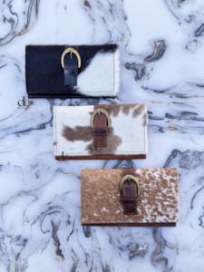 Nouveau concepteur de fourrure de vachette en cuir pochette sac à main pochette portefeuille brun Offre Spéciale cheveux sur cacher fourrure cuir portefeuille cadeau pour les femmes - Product Image 5