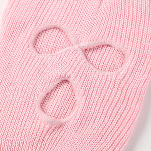Bonnet tricoté unisexe, couleur unie, motif crâne, style urbain, bonnet chaud d'hiver, rose, blanc, noir, 56-58 cm, adulte, décontracté - Product Image 6