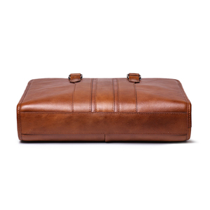 Maletín de Negocios Vintage de Cuero Genuino del Fabricante, Maletín de Mensajero Personalizado para Hombre, de Piel de Vaca Auténtica, Multifuncional - Product Image 2