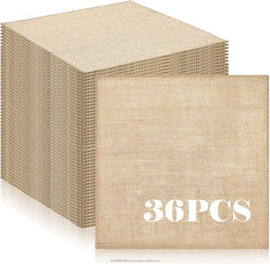 Tissu en toile de jute 100% naturel, écologique, durable, biodégradable, largeur 6x6 pouces, 9oz, nappes en toile de jute pour mariage - Product Image 4