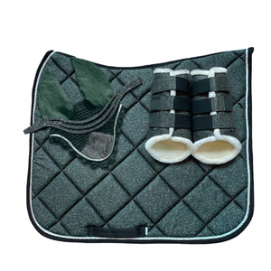 2026 Customized Premium Dressage Horse Riding Saddle Pad Set <b>Equestrian</b> Cotton Fabric Durable Saddle Blanket - Product Image 4