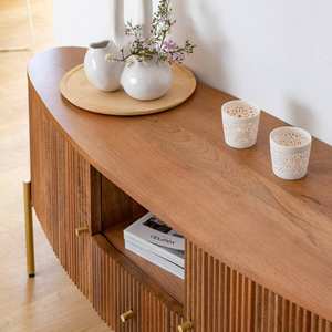 Mueble para TV de madera de mango Vandana Cresta Vista - Product Image 3