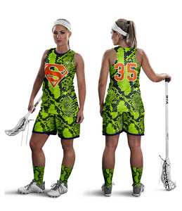 Uniforme de lacrosse personnalisé pour femmes - Spandex/Polyester à séchage rapide avec impression numérique - Product Image 6