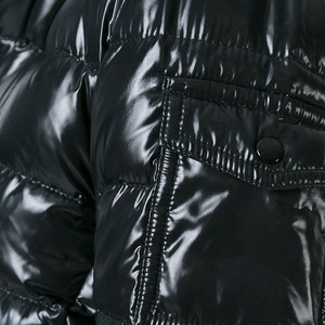 Blouson d'hiver matelassé et rembourré pour homme, modèle 2023, avec logo frontal, coupe oversize, en polyester, effet brillant, personnalisable - Product Image 5