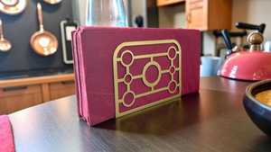 2 pieces Elegant Metal Napkin Holders,Tabletop Napkin <b>Rack</b> - Product Image 2