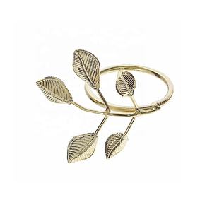 Elegante servilletero de Metal de hoja de oro hecho a mano, servilletero surtido para el hogar, eventos de boda, mesa de cena, decoración artística - Product Image 1