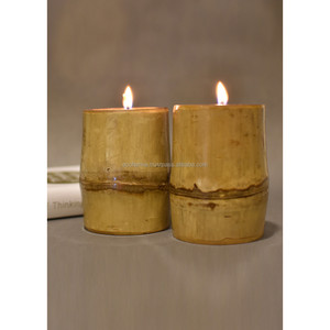 Portavelas de bambú de madera, OEM, personalizados, al por mayor |   Aqdus Saleem India - Product Image 5