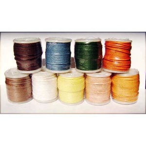 Haute qualité 5mm coton poli cordons Vintage Style motif bijoux à bricoler soi-même résultats en gros artisanat accessoires composants Premium - Product Image 3