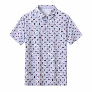 Chemises brodées pour hommes en polyester/coton, séchage rapide, avec poche, décontractées, grandes tailles, manches courtes, élégantes, personnalisables - Product Image 5