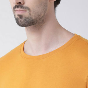 Nouveauté - T-shirt à manches longues en coton pour homme, uni, décontracté, respirant, logo personnalisé OEM - Product Image 5