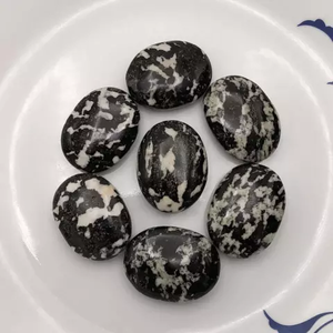 หินแจสเปอร์ลายม้าลายธรรมชาติ รูปทรงวงรี ขัดเงา สำหรับเป็นของขวัญตกแต่ง - Product Image 4