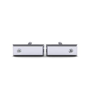 Boutons de manchette sophistiqués en or et diamants pour hommes, cadeau de mariage de luxe, accessoires de costume formel - Product Image 1
