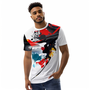 Vente en gros de t-shirts pour hommes 100% polyester, imprimés sur mesure, unis, à séchage rapide, sublimation, sport, prix bas, meilleure fabrication de vêtements - Product Image 1