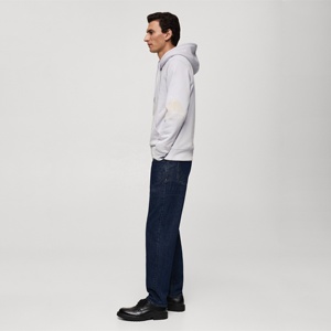 Sweats à capuche avec logo personnalisé pour hommes Service ODM en coton mélangé léger de haute qualité 80% coton 20% polyester pour l'hiver - Product Image 4