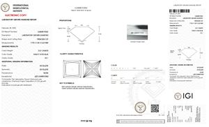 Diamante Cultivado en Laboratorio con Certificación IGI, Color Azul Intenso, Claridad VS1, Corte Princesa, 3.01 Quilates, para su Próxima Joya - Product Image 2