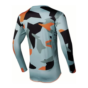 Maillot personnalisé avec logo, 100% polyester, MX, adultes, grandes tailles, coupe-vent, durable, respirant, vêtements de course personnalisables, imprimés - Product Image 2