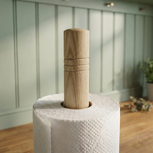 Wood Kitchen <b>Paper</b> <b>Towel</b> Holder Modern Wood Standing <b>Paper</b> <b>Towel</b> Holder with Detachable Cutting Bar <b>paper</b> <b>roll</b> holder wood - Product Image 4