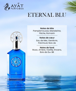 Parfum ETERNAL BLU 100ML par Ayat Perfumes Original Dubaï Arabe Longue Durée Eau de Parfum pour Hommes - Product Image 3